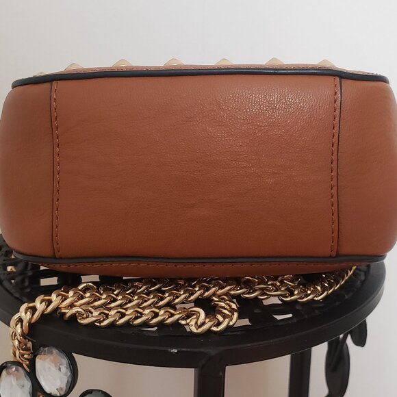 BRIAN ATWOOD SMALL SHOULDER CROSSBODY LIGHT BROWN LEATHER BAG - Picture 7 of 13